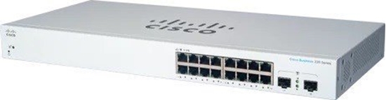Picture of Cisco switch CBS220-16T-2G, 16xGbE RJ45, 2xSFP (CBS22016T2GEURF)- produkt REFRESH