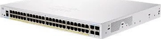 Picture of Cisco switch CBS250-48PP-4G, 48xGbE RJ45, 4xSFP, PoE+, 195W (CBS25048PP4GEURF)