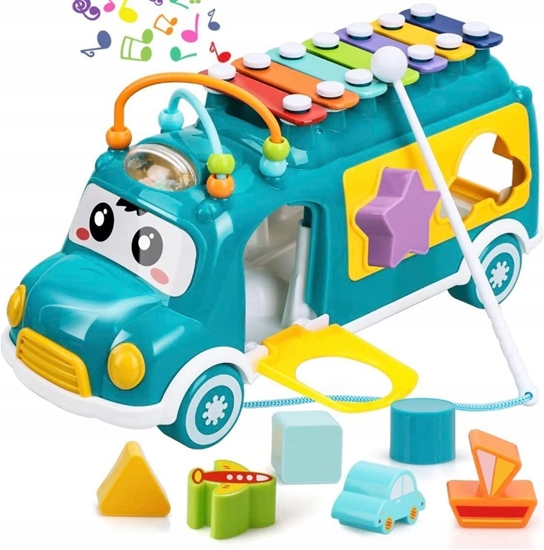 Picture of CymbaÅki sorter konik samochodzik muzyczny dla dzieci zielony