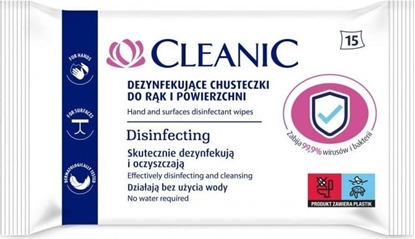 Attēls no Cleanic Chusteczki dezynfekujce do rk i powierzchni Cleanic