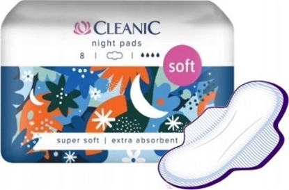 Picture of Cleanic Podpaski Cleanic Soft night ze skrzydekami 8szt