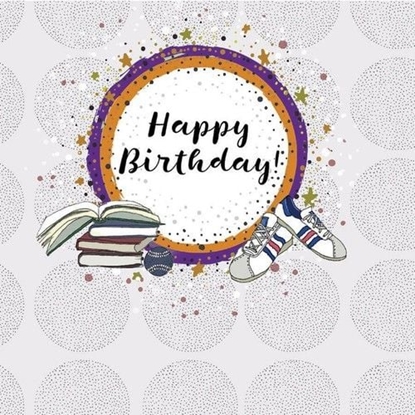 Picture of Clear Creation Karnet kwadrat CL0218 Urodziny ksiki