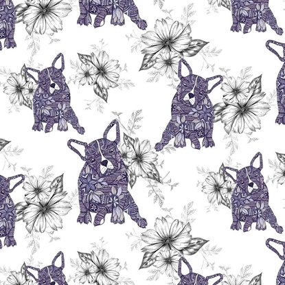 Picture of Clear Creation Karnet kwadrat CL0404 Etniczne psy