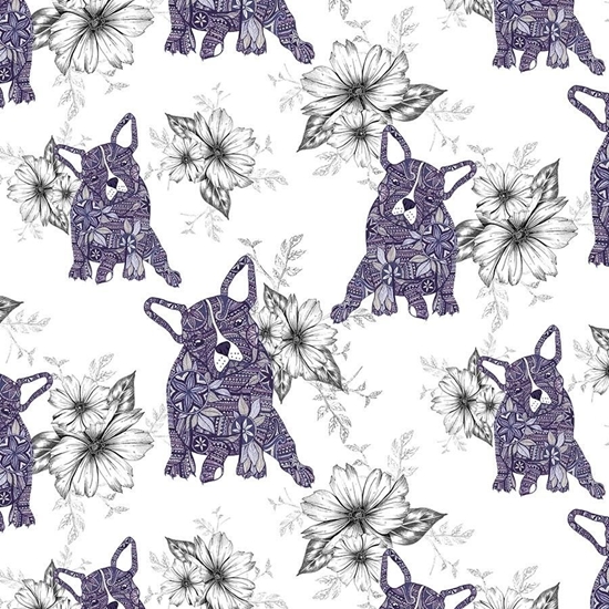 Picture of Clear Creation Karnet kwadrat CL0404 Etniczne psy