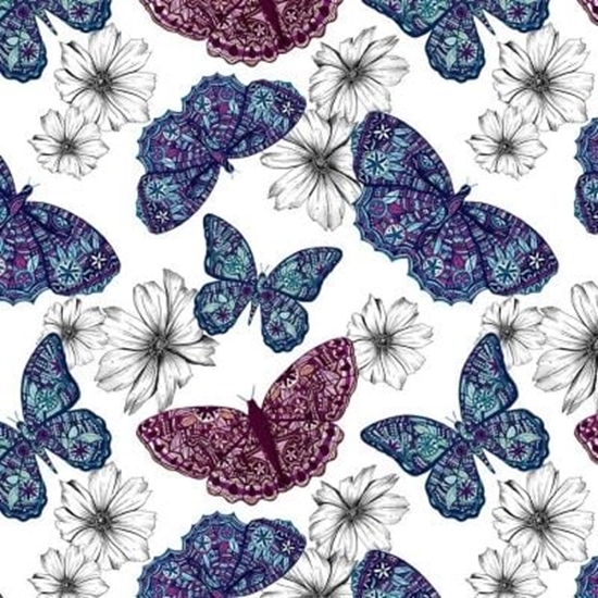 Picture of Clear Creation Karnet kwadrat CL0407 Etniczne motyle