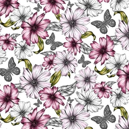 Picture of Clear Creation Karnet kwadrat CL0410 Etniczne kwiaty