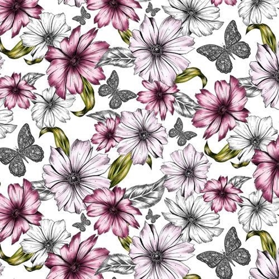 Picture of Clear Creation Karnet kwadrat CL0410 Etniczne kwiaty