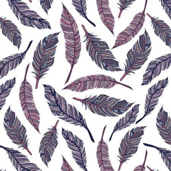 Picture of Clear Creation Karnet kwadrat CL0411 Etniczne pióra