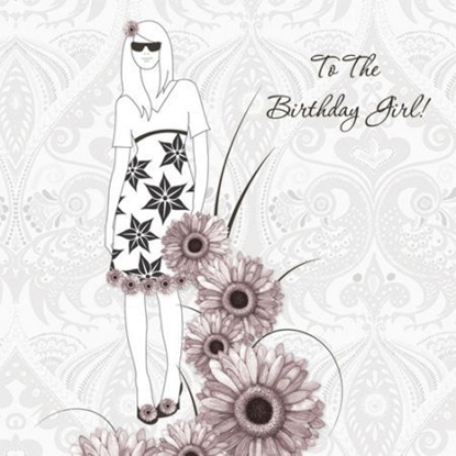 Attēls no Clear Creation Karnet Swarovski kwadrat CL0110 Urodziny dziewczyn