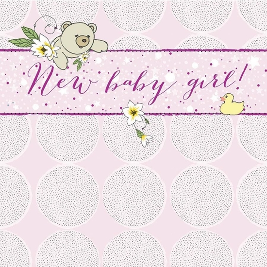 Picture of Clear Creation Karnet Swarovski kwadrat CL0219 Narodziny mi