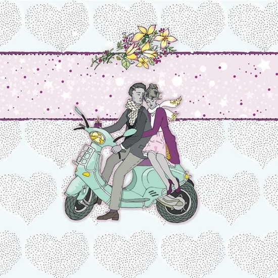 Picture of Clear Creation Karnet Swarovski kwadrat CL0228 lub skuter