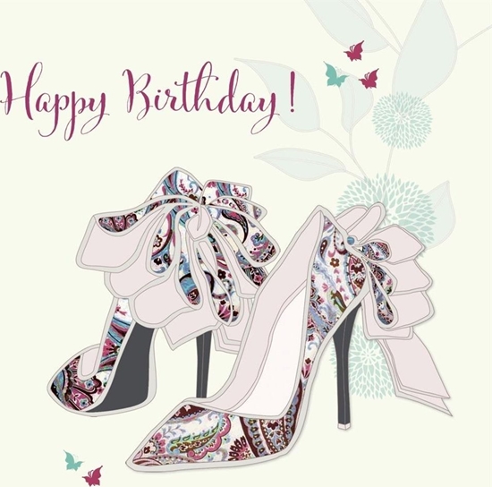 Picture of Clear Creation Karnet Swarovski kwadrat CL0508 Urodziny szpilki