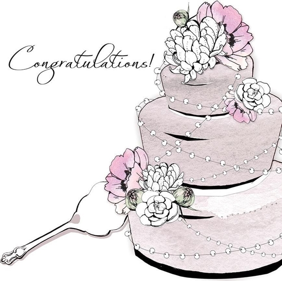 Picture of Clear Creation Karnet Swarovski kwadrat CL1205 lub Tort