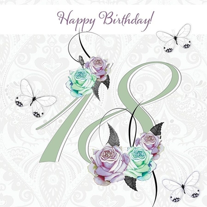 Attēls no Clear Creation Karnet Swarovski kwadrat CL1618 Urodziny 18