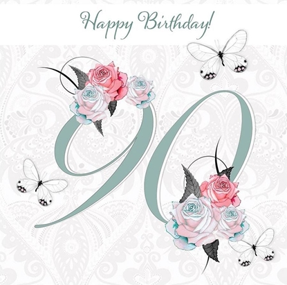 Attēls no Clear Creation Karnet Swarovski kwadrat CL1690 Urodziny 90