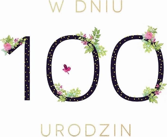 Picture of Clear Creation Karnet Swarovski kwadrat CL18100_PO Urodziny 100