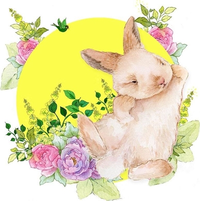 Attēls no Clear Creation Karnet Swarovski kwadrat CL2009 Królik