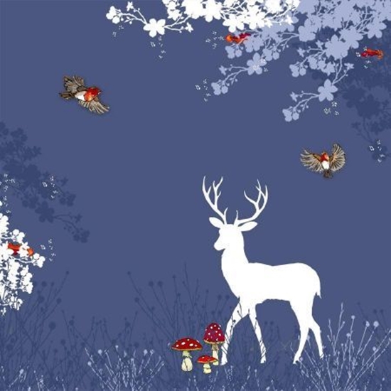 Picture of Clear Creation Karnet Swarovski kwadrat CL3407 Jele i ptaszki