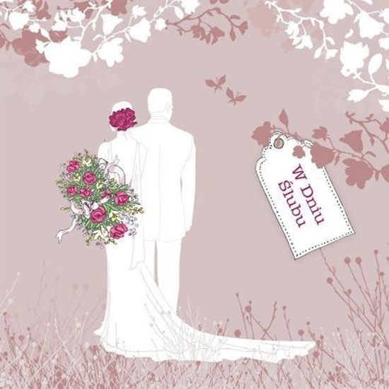 Picture of Clear Creation Karnet Swarovski kwadrat CL3408 W Dniu lubu Para