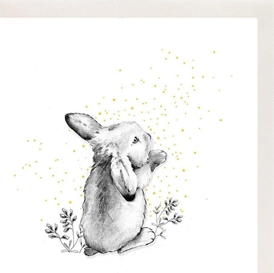 Picture of Clear Creation Karnet Zocony kwadrat CL3802_BL Królik