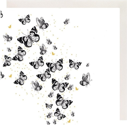 Picture of Clear Creation Karnet Zocony kwadrat CL3803_BL Motyle