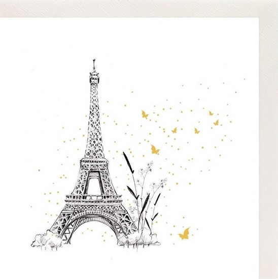 Picture of Clear Creation Karnet Zocony kwadrat CL3805_BL Wiea Eiffla