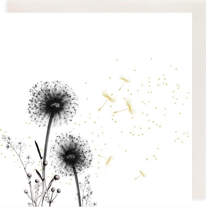 Picture of Clear Creation Karnet Zocony kwadrat CL3807_BL Dmuchawce