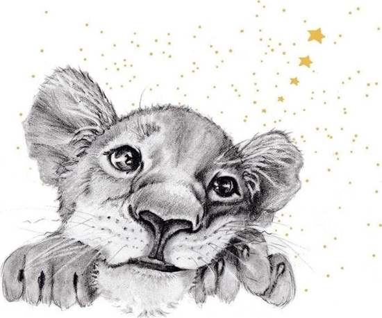 Picture of Clear Creation Karnet Zocony kwadrat CL3810_BL Lew