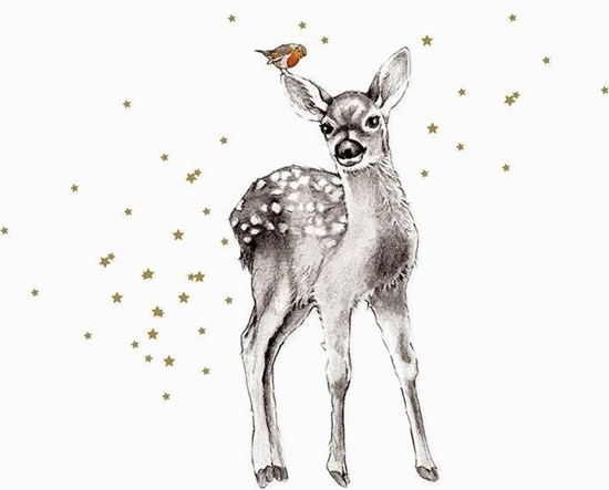 Изображение Clear Creations Karnet zocony kwadrat CL3901_BL Jelonek i ptaszek