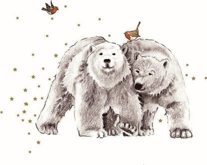 Attēls no Clear Creations Karnet zocony kwadrat CL3907_BL Niedwiadki