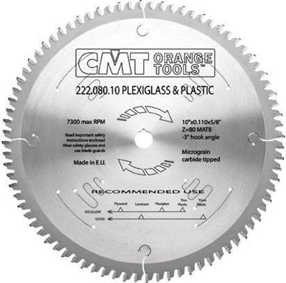 Attēls no CMT pia HM 250x30x2,8/2,2 Z=80 (222.080.10M)