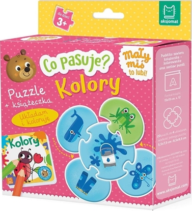 Изображение Co pasuje? Kolory. Puzzle + ksieczka