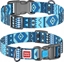 Attēls no Collar WAU DOG OBROA NYLON Z ADRESÓWK QR       20mm/28-40cm ETNO NIEBIESKI