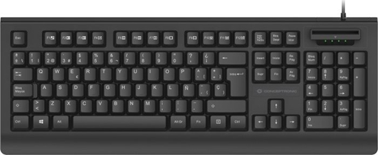 Picture of Conceptronic KAYNE01ES tastatūra Birojs USB QWERTY Spāņu Melns