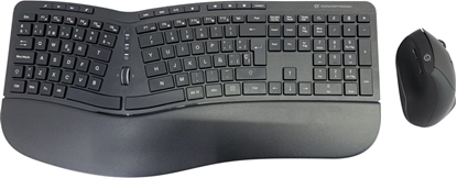 Attēls no Conceptronic ORAZIO02ES tastatūra Pele iekļauta Birojs RF Bezvadu QWERTY Spāņu Melns