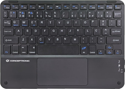 Picture of Conceptronic TOBIN01BPT tastatūra Universāls Bluetooth sistēma QWERTY Portugāļu Melns