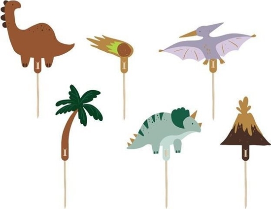 Picture of Congee.pl Toppery na tort Dinozaury 8-12 cm 6szt