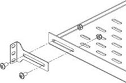 Picture of Conteg Winkelstützen für 19"-Fachboden fest, Länge 88 mm