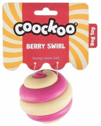 Изображение COOCKOO ZABAWKA DLA PSA GUMOWA BERRY      SWIRL 7,5cm