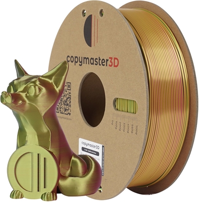 Attēls no Copymaster3D Tri-Silk filament for 3D printer, 1.75 mm, gold/green/fuchsia