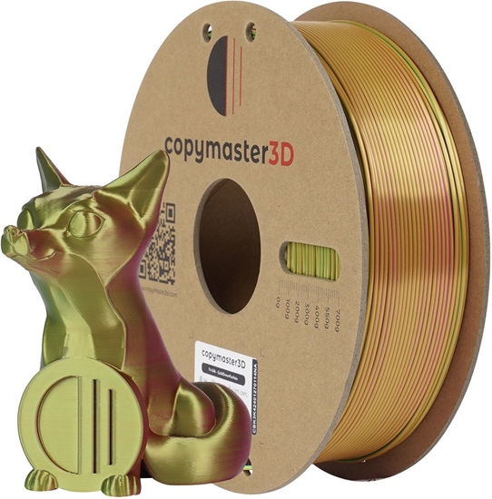Picture of Copymaster3D Tri-Silk filament for 3D printer, 1.75 mm, gold/green/fuchsia