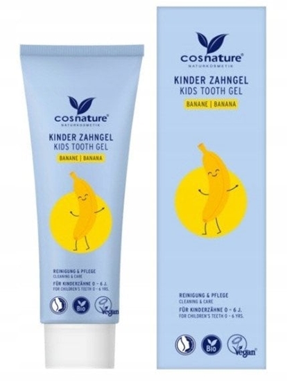 Picture of COSNATURE_Kids Tooth Gel el do zbów bez fluoru dla dzieci 0-6 lat Bananowy 75ml