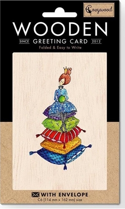 Picture of Cozywood Karnet drewniany C6 + koperta Ksiniczka