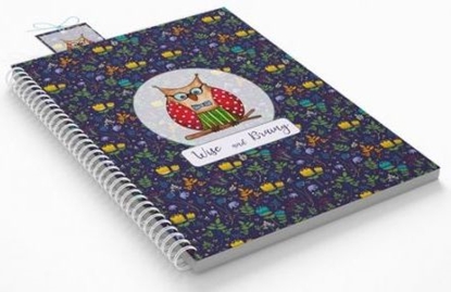 Attēls no Cozywood Koonotatnik ozdobny Sowa B5/80K kratka z zakadk