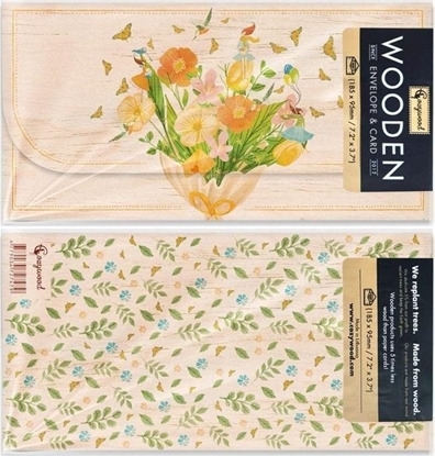 Picture of Cozywood Koperta upominkowa drewniana Bukiet