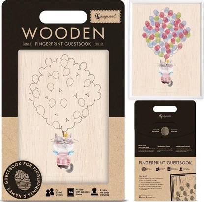 Picture of Cozywood Ksiga goci na odciski palców Kot