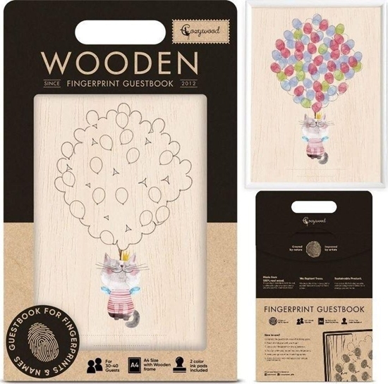 Picture of Cozywood Ksiga goci na odciski palców Kot