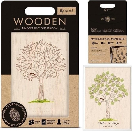 Изображение Cozywood Ksiga goci na odciski palców lub Drzewo ycia