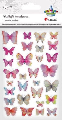 Picture of Cozywood Naklejki transferowe Motyle róowe i niebieskie