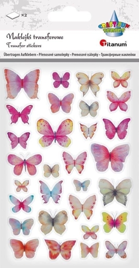 Picture of Cozywood Naklejki transferowe Motyle róowe i niebieskie